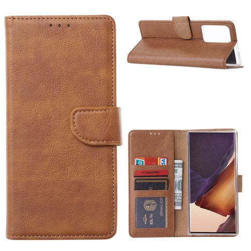 Bookcase Samsung Galaxy Note 20 Ultra hoesje - Bruin