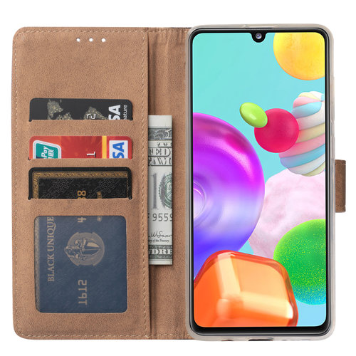 Panter print Bookcase hoesje voor de Samsung Galaxy A41