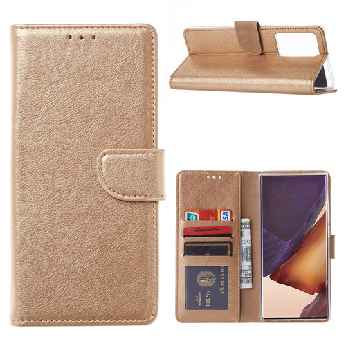 Bookcase Samsung Galaxy Note 20 Ultra hoesje - Goud