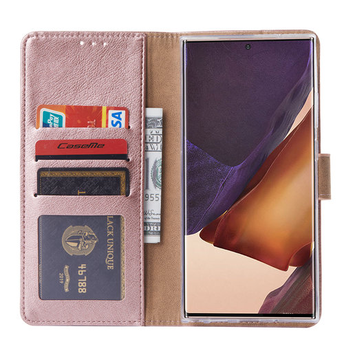 Bookcase Samsung Galaxy Note 20 Ultra hoesje - Rosé Goud