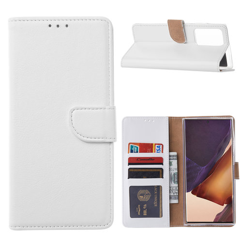 Bookcase Samsung Galaxy Note 20 Ultra hoesje - Wit