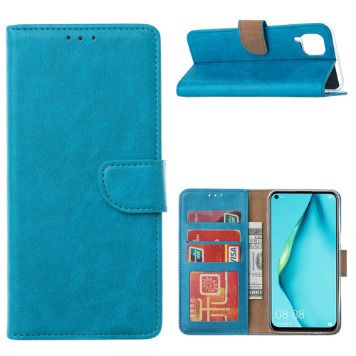 Bookcase Huawei P40 Lite hoesje - Blauw