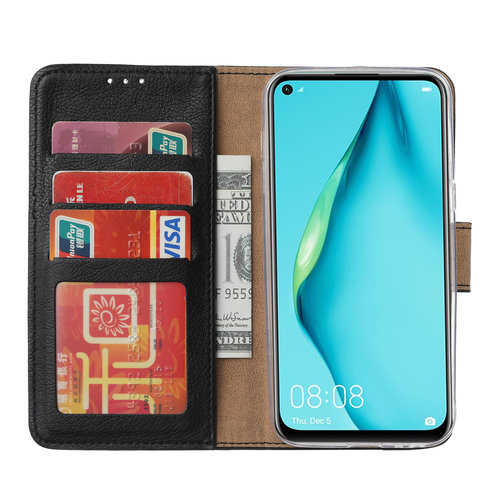 Bookcase Huawei P40 Lite hoesje - Zwart