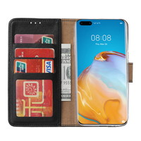 Bookcase Huawei P40 Pro+ Hoesje - Zwart