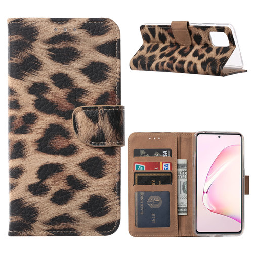 Panter print Bookcase hoesje voor de Samsung Galaxy Note 10 Lite