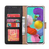 Bookcase Samsung Galaxy A51 hoesje - Zwart