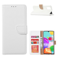 Bookcase Samsung Galaxy A41 hoesje - Wit