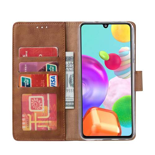 Bookcase Samsung Galaxy A41 hoesje - Bruin