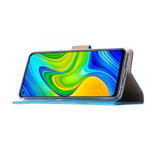 Bookcase Xiaomi Redmi Note 9 Hoesje - Blauw