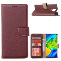 Bookcase Xiaomi Redmi Note 9 Hoesje - Bordeauxrood