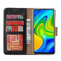 Bookcase Xiaomi Redmi Note 9 Hoesje - Zwart