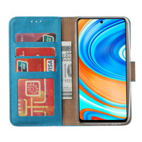 Bookcase Xiaomi Redmi Note 9 Pro Hoesje - Blauw