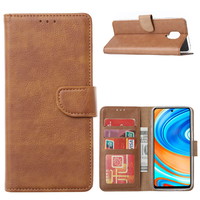 Bookcase Xiaomi Redmi Note 9 Pro Hoesje - Bruin