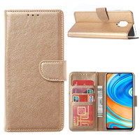 Bookcase Xiaomi Redmi Note 9 Pro Hoesje - Goud