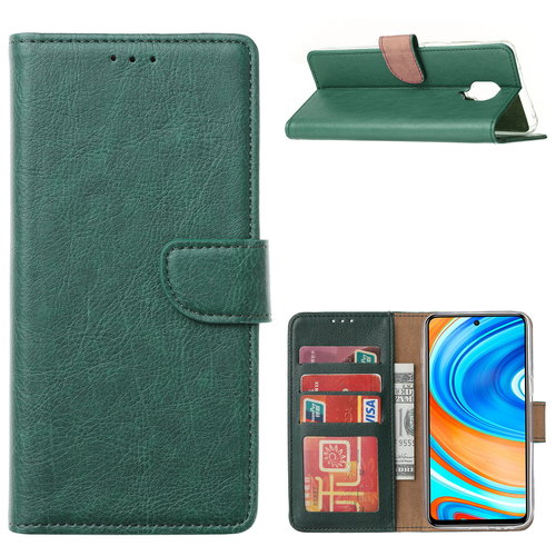 Bookcase Xiaomi Redmi Note 9 Pro Hoesje - Smaragdgroen