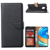 Bookcase Xiaomi Redmi Note 9 Pro Hoesje - Zwart