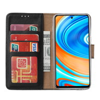 Bookcase Xiaomi Redmi Note 9 Pro Hoesje - Zwart