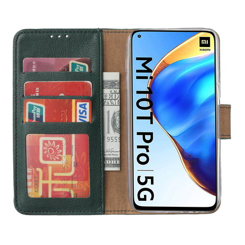 Bookcase Xiaomi Mi 10T Pro 5G Hoesje - Smaragdgroen