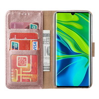 Bookcase Xiaomi Mi Note 10 Lite Hoesje - Rosé Goud