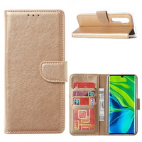 Bookcase Xiaomi Mi Note 10 Lite Hoesje - Goud