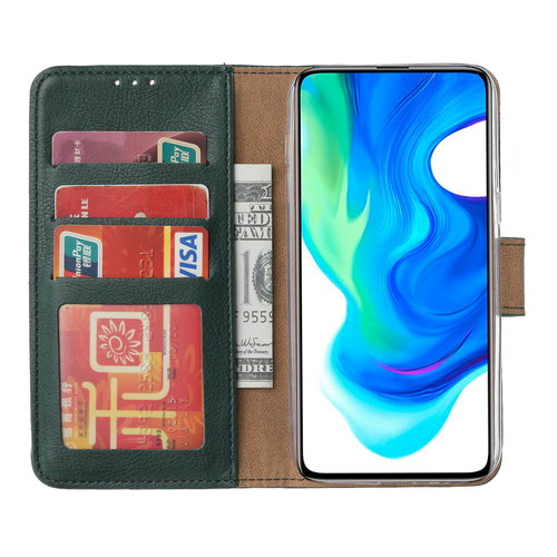 Bookcase Xiaomi Poco F2 Pro Hoesje - Smaragdgroen