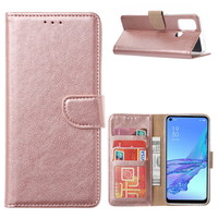 Bookcase Oppo A53 / A53S hoesje - Rosé Goud