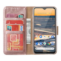 Bookcase Nokia 1.3 hoesje - Rosé Goud