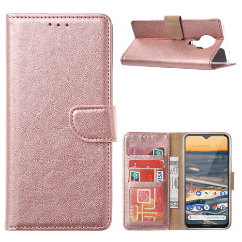 Bookcase Nokia 5.3 hoesje - Rosé Goud