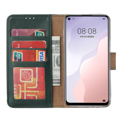 Bookcase Huawei Nova 7 SE hoesje - Smaragdgroen