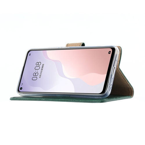 Bookcase Huawei Nova 7 SE hoesje - Smaragdgroen