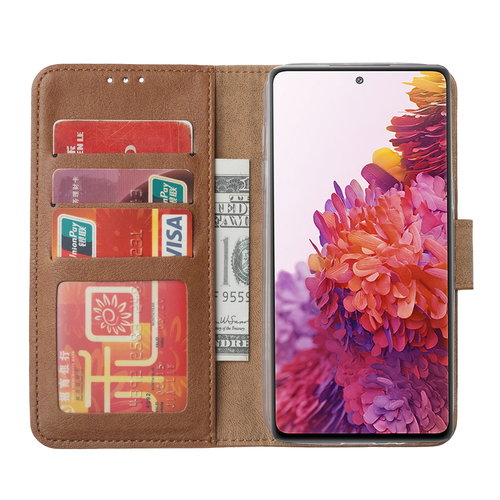 Bookcase Samsung Galaxy S20 FE hoesje - Bruin