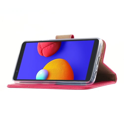 Bookcase Samsung Galaxy A01 Core hoesje - Roze