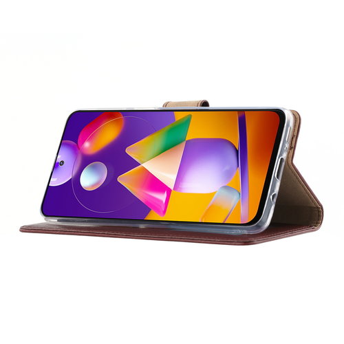 Bookcase Samsung Galaxy M31S hoesje - Bordeauxrood