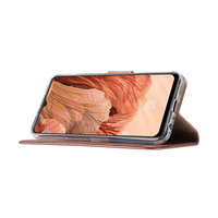 Bookcase Oppo F17 hoesje - Rosé Goud