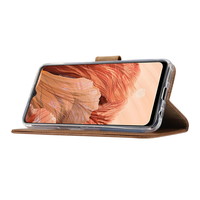 Bookcase Oppo F17 hoesje - Bruin