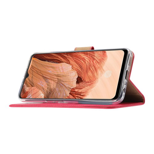 Bookcase Oppo F17 hoesje - Roze