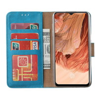 Bookcase Oppo F17 hoesje - Blauw