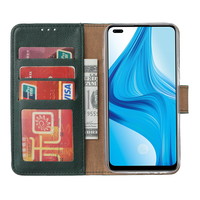 Bookcase Oppo F17 Pro hoesje - Smaragdgroen