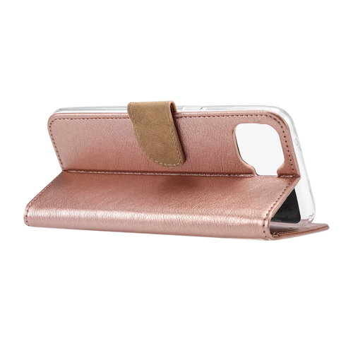 Bookcase Oppo F17 Pro hoesje - Rosé Goud