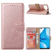 Bookcase Oppo F17 Pro hoesje - Rosé Goud