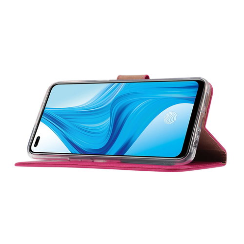 Bookcase Oppo F17 Pro hoesje - Roze