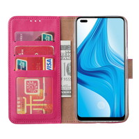 Bookcase Oppo F17 Pro hoesje - Roze