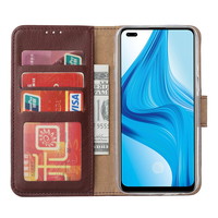 Bookcase Oppo F17 Pro hoesje - Bordeauxrood