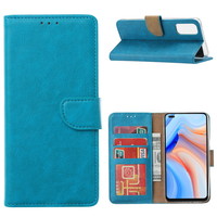 Bookcase Oppo Reno 4 hoesje - Blauw