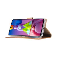 Bookcase Samsung Galaxy M51 hoesje - Goud