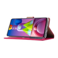 Bookcase Samsung Galaxy M51 hoesje - Roze