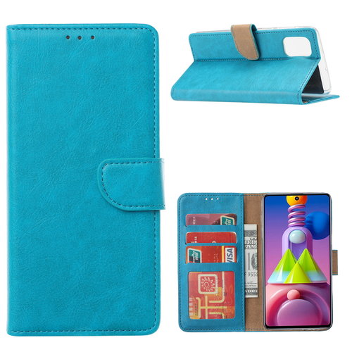 Bookcase Samsung Galaxy M51 hoesje - Blauw