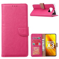 Bookcase Xiaomi Poco X3 Hoesje - Roze