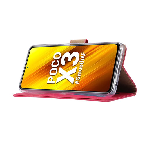 Bookcase Xiaomi Poco X3 Hoesje - Roze