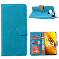 Bookcase Xiaomi Poco X3 Hoesje - Blauw